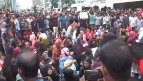 কুষ্টিয়ায় &nbsp;অবস্থান কর্মসূচি আন্দোলনকারীদের