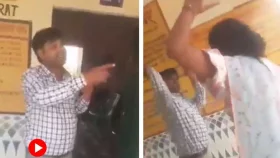 রিল বানানোয় শিক্ষিকাকে চড় দিলেন সহকর্মী!