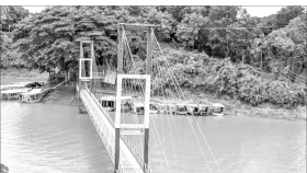 রাঙ্গামাটিতে খাঁ খাঁ করছে ঝুলন্ত সেতু