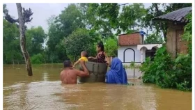 বিপৎসীমার ৪৫ সে.মি. ওপর দিয়ে প্রবাহিত হচ্ছে গোমতী নদীর পানি