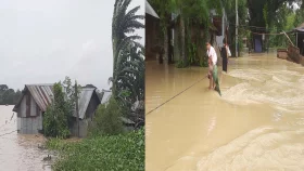 আখাউড়ায় বাঁধ ভেঙে বন্যা পরিস্থিতির অবনতি