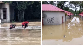 গোমতীর পানি বাঁধ ছুঁই ছুঁই, আতঙ্কে এলাকাবাসী