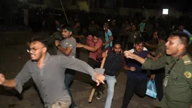 শিক্ষার্থী-আনসার সদস্যদের সংঘর্ষ, আহত অর্ধশত