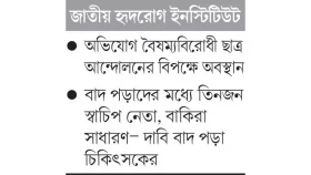 সব ইউনিটে আ.লীগপন্থি চিকিৎসক বাদ