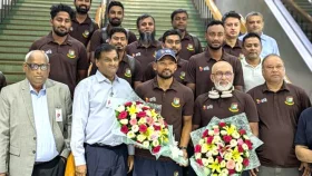 বীরের বেশে দেশে ফিরলেন শান্তরা