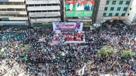 বিএনপির সমাবেশে নেতাকর্মীদের ঢল