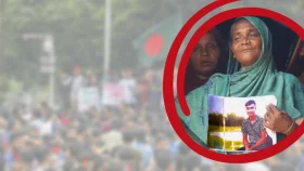 পুত্রের লাশের সন্ধানে হাহাকার, মায়ের কান্নায় বিদীর্ণ গ্রাম