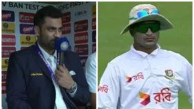 তামিমের হাতে মাইক্রোফোন, সাকিবের মুখ অন্ধকার