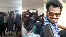 রিংকু আটক, গুলশান থানায় নির্মাতাদের বিক্ষোভ