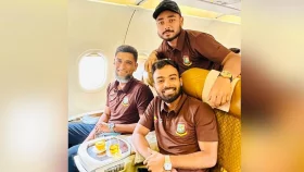ভারতের পথে টি-টোয়েন্টি দলের ক্রিকেটাররা