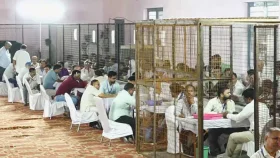 জম্মু-কাশ্মীরে এগিয়ে কংগ্রেস-এনসি জোট, হরিয়ানায় বিজেপি