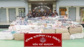 কাঠের গুড়ার বস্তায় মিলল সাড়ে ৪ কোটি টাকার শাড়ি