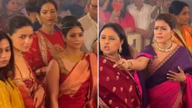 পূজা মণ্ডপে মেজাজ হারালেন কাজল