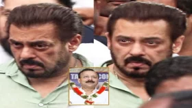 বাবা সিদ্দিকীর শেষ বিদায়ে কান্নায় ভেঙে পড়লেন সালমান খান
