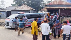 মেয়েকে সড়ক পার করতে গিয়ে প্রাণ গেল বাবার