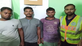 শিবচরের পদ্মায় নৌপুলিশের অভিযান, আটক ৩