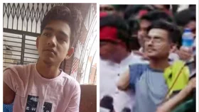 গণঅভ্যুত্থানে হাত হারানো আতিক ফের মিছিলে