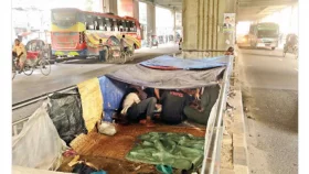 মেট্রোর নিচে দিনে ঘুম, রাতে মাদক সেবন-ছিনতাই
