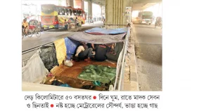 মেট্রোর নিচে ঘরবসতি