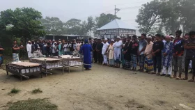 মালয়েশিয়ায় আগুনে নিহত ৩ রেমিট্যান্স যোদ্ধাকে মুন্সীগঞ্জে দাফন