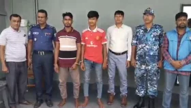 মেঘনা ও তেতুলিয়া নদী থেকে ২৪ জেলে আটক