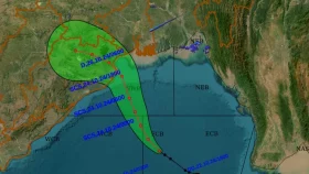 ঘূর্ণিঝড় দানা পশ্চিমবঙ্গে আঘাত হানবে কাল&nbsp;