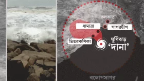 ঘণ্টায় ১২ কিমি বেগে ধেয়ে আসছে &lsquo;দানা&rsquo;