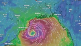 প্রবল ঘূর্ণিঝড়ে পরিণত &lsquo;দানা&rsquo;, উপকূলে অতি ভারী বৃষ্টির পূর্বাভাস