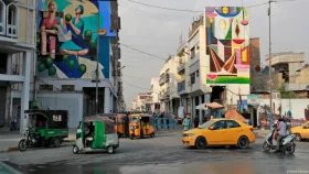 বাগদাদের দেয়ালে রঙের ছোঁয়া