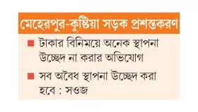 উচ্ছেদ নিয়ে প্রশ্নের মুখে সওজ