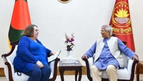 প্রধান উপদেষ্টার সঙ্গে মার্কিন চার্জ দ্য অ্যাফেয়ার্সের বিদায়ী সাক্ষাৎ