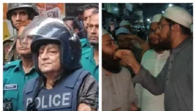 সাবেক মন্ত্রী গ্রেপ্তারের খবরে মাদ্রাসাছাত্রদের আনন্দমিছিল