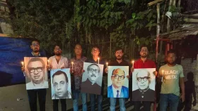 জেলহত্যা দিবসের শ্রদ্ধাঞ্জলিতে পুলিশি বাঁধা