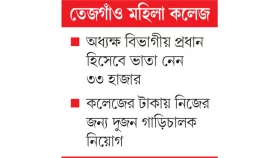 কলেজের টাকায় অধ্যক্ষ কন্যার দেখভালে লোক!