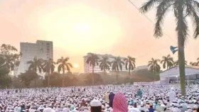 সোহরাওয়ার্দী উদ্যানের কয়েক কিলোমিটার জুড়ে শুধুই আলেম-ওলামা