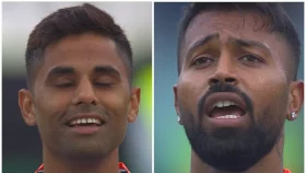 দুইবার বন্ধ হলো ভারতের জাতীয় সঙ্গীত; হাসলেন ক্রিকেটাররা
