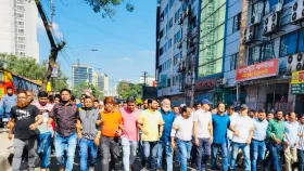 আ. লীগের নৈরাজ্য সৃষ্টির প্রতিবাদে রাজধানীতে পল্টন থানা যুবদলের বিক্ষোভ