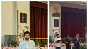 বঙ্গভবনের দরবার হল থেকে সরানো হয়েছে বঙ্গবন্ধুর ছবি : উপদেষ্টা মাহফুজ