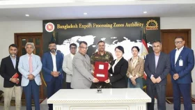 বেপজা অর্থনৈতিক অঞ্চলে চীনা কোম্পানির ১৮ মিলিয়ন ডলার বিনিয়োগ