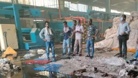 টঙ্গীতে ডাইং কারখানায় আগুন
