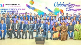 সাফজয়ীদের সংবর্ধনা সাউথইস্ট ব্যাংকের, ৩ লাখ টাকা করে পুরস্কার