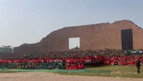 তিন হাজার শিল্পী একসঙ্গে গাইলেন জাতীয় সংগীত