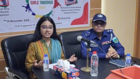এক ঘণ্টার জন্য পুলিশ সুপার হলেন কলেজ শিক্ষার্থী রোজা, তুলে ধরলেন কর্মপরিকল্পনা