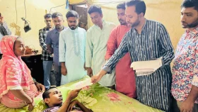 ছাত্র-জনতার আন্দোলনে আহত রানার পাশে আমরা বিএনপি পরিবার