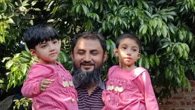 আড়াই বছর বাড়ি ফিরল জোড়া শিশু নুহা-নাবা