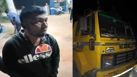যেভাবে আটক করা হলো চালক ও হেলপারকে