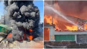 ময়মনসিংহে বিসিক শিল্প নগরীতে ভয়াবহ অগ্নিকাণ্ড