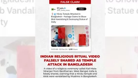 মন্দির ভাঙচুরের ভিডিও পশ্চিমবঙ্গের বর্ধমানের, বাংলাদেশের নয়