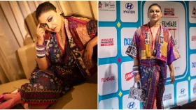 এভাবেও জামদানি উপস্থাপন করা যায়!