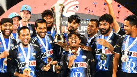 সৌম্য ঝড়ে গ্লোবাল টি-টোয়েন্টি চ্যাম্পিয়ন রংপুর রাইডার্স